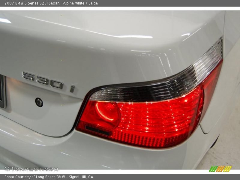 Alpine White / Beige 2007 BMW 5 Series 525i Sedan
