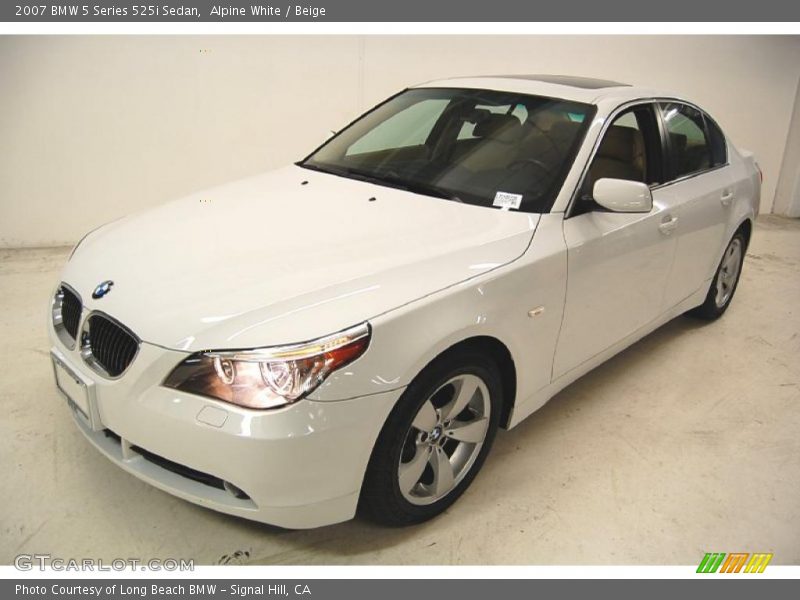 Alpine White / Beige 2007 BMW 5 Series 525i Sedan
