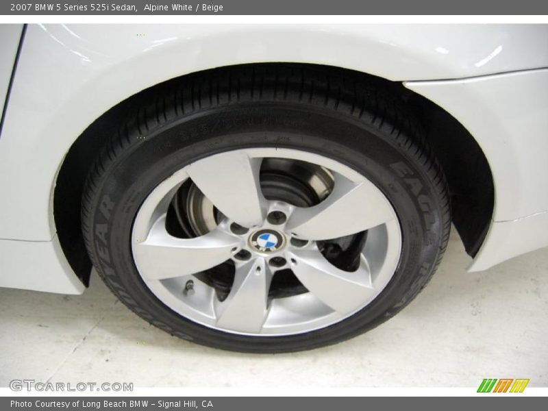 Alpine White / Beige 2007 BMW 5 Series 525i Sedan