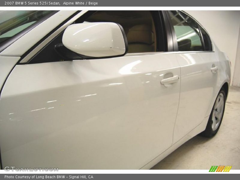 Alpine White / Beige 2007 BMW 5 Series 525i Sedan