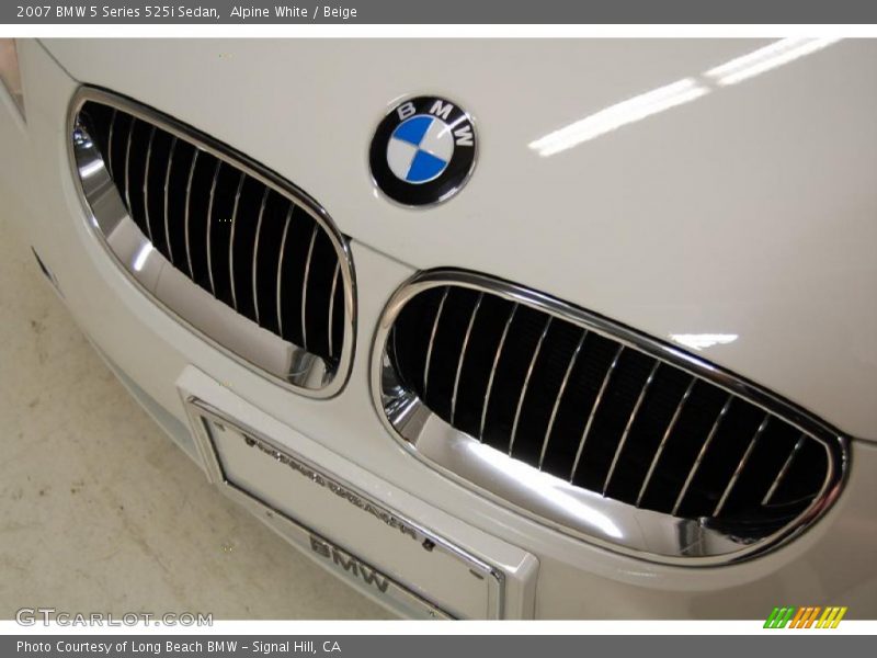 Alpine White / Beige 2007 BMW 5 Series 525i Sedan
