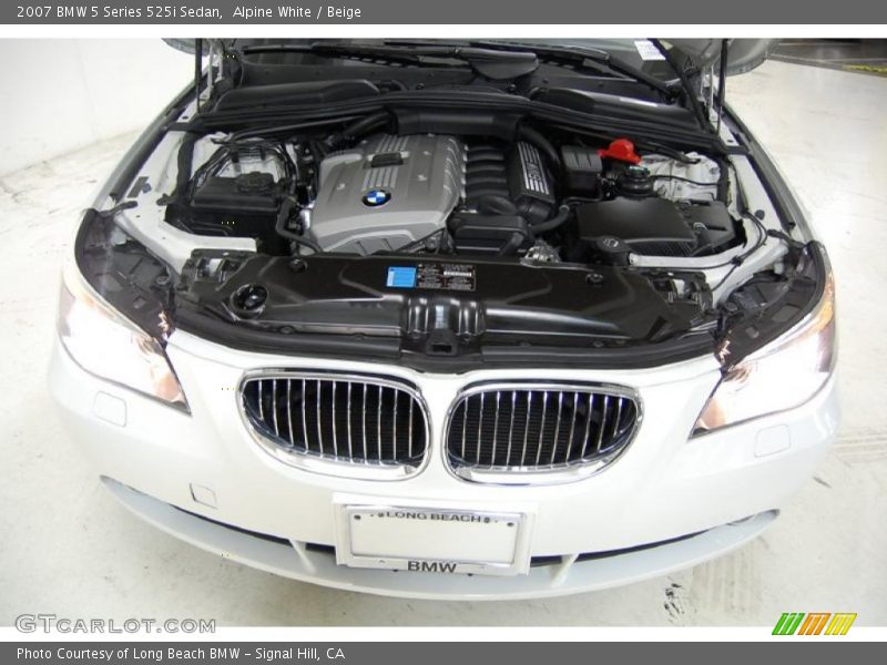 Alpine White / Beige 2007 BMW 5 Series 525i Sedan