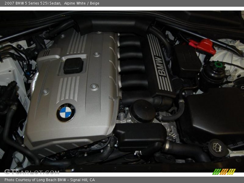 Alpine White / Beige 2007 BMW 5 Series 525i Sedan