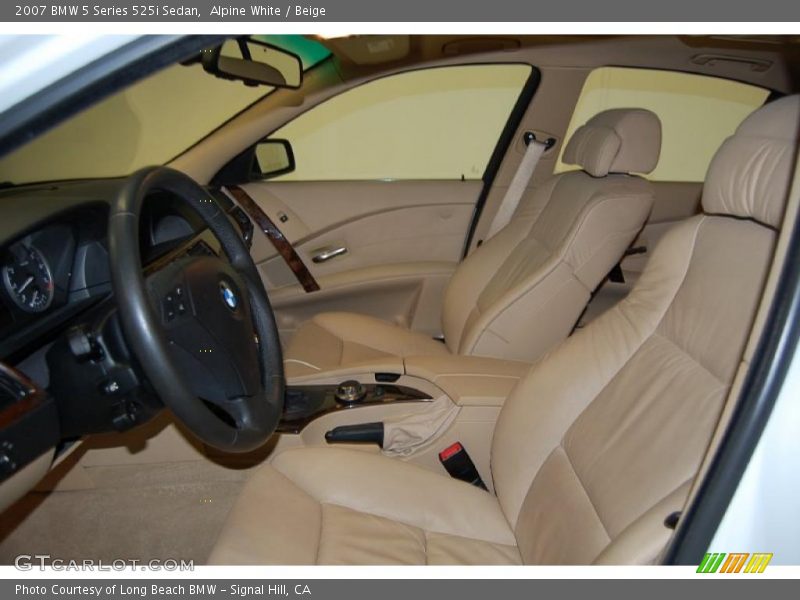 Alpine White / Beige 2007 BMW 5 Series 525i Sedan