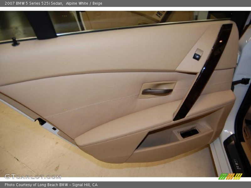 Alpine White / Beige 2007 BMW 5 Series 525i Sedan