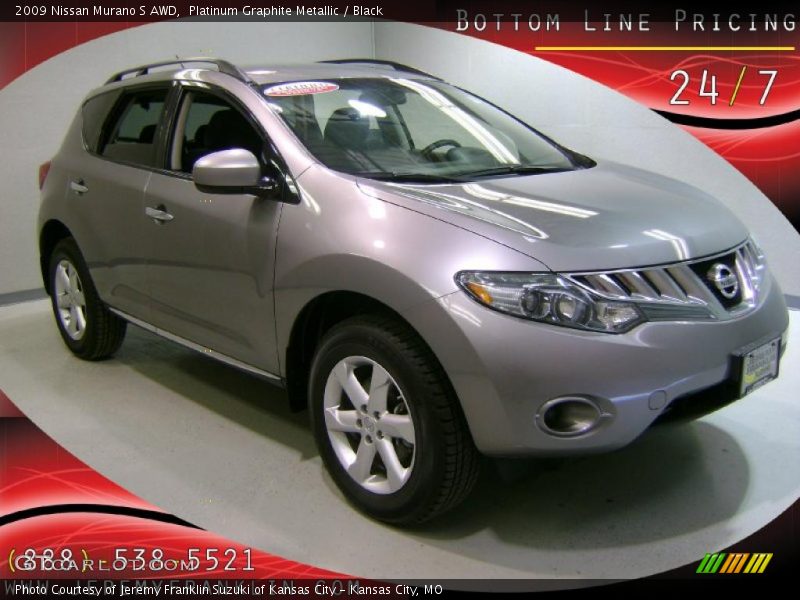 Platinum Graphite Metallic / Black 2009 Nissan Murano S AWD