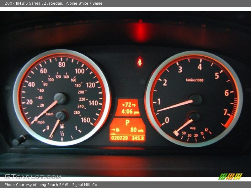 Alpine White / Beige 2007 BMW 5 Series 525i Sedan