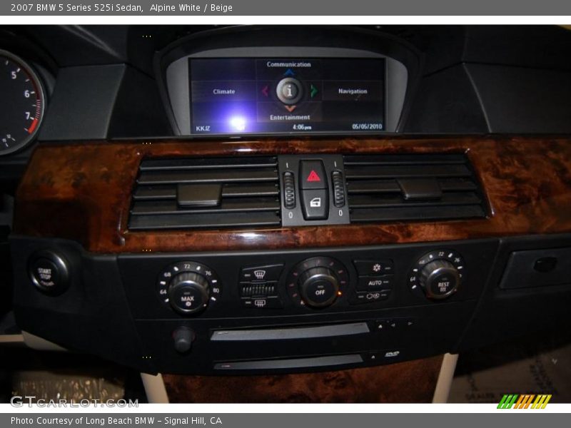Alpine White / Beige 2007 BMW 5 Series 525i Sedan