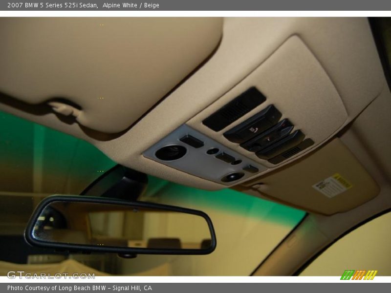 Alpine White / Beige 2007 BMW 5 Series 525i Sedan
