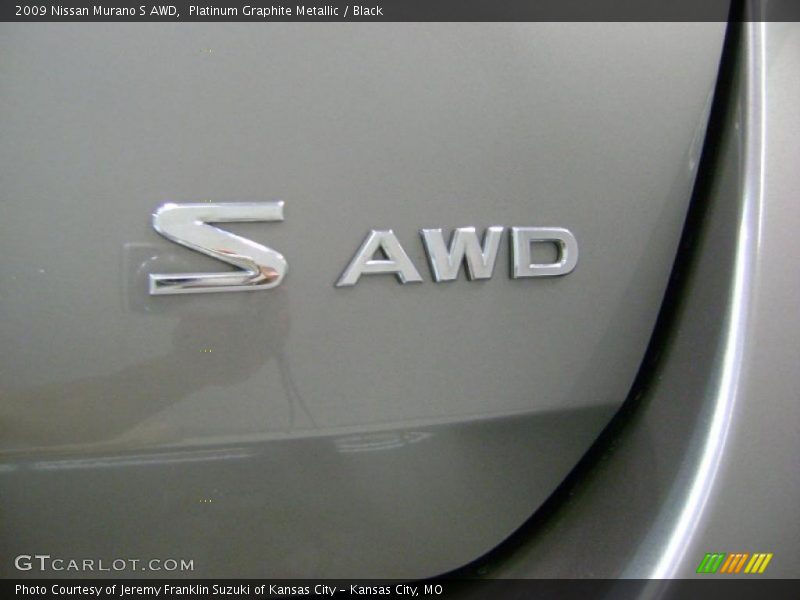 Platinum Graphite Metallic / Black 2009 Nissan Murano S AWD