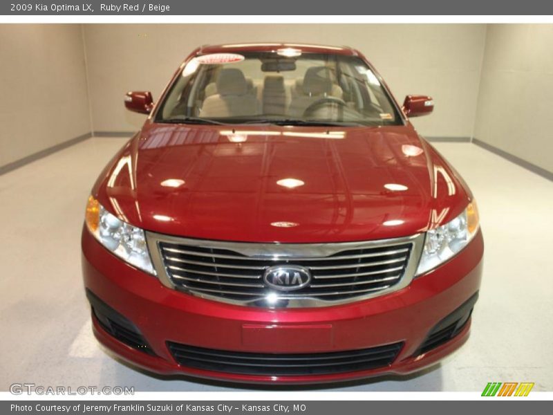 Ruby Red / Beige 2009 Kia Optima LX