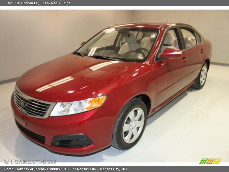 Ruby Red / Beige 2009 Kia Optima LX