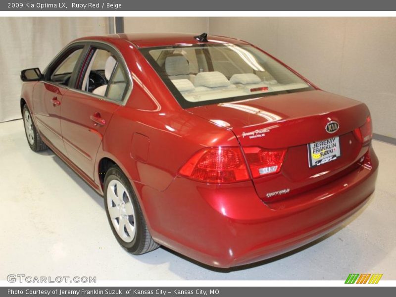 Ruby Red / Beige 2009 Kia Optima LX