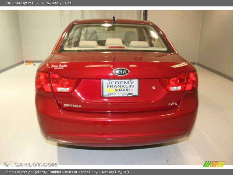 Ruby Red / Beige 2009 Kia Optima LX