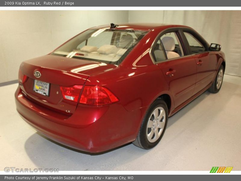 Ruby Red / Beige 2009 Kia Optima LX