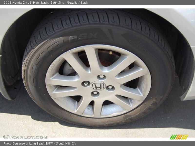 Satin Silver Metallic / Black 2003 Honda Civic Si Hatchback