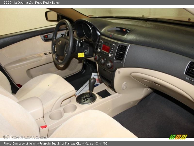 Ruby Red / Beige 2009 Kia Optima LX