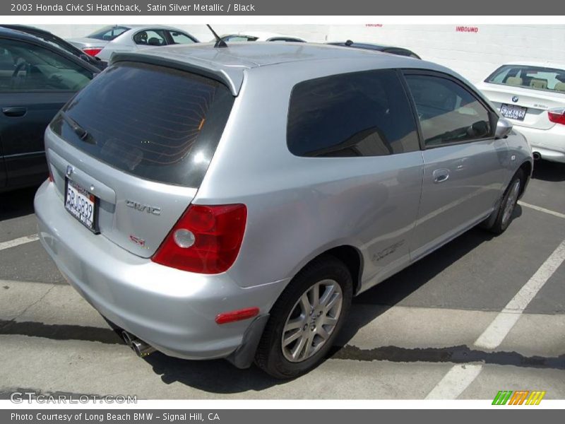 Satin Silver Metallic / Black 2003 Honda Civic Si Hatchback