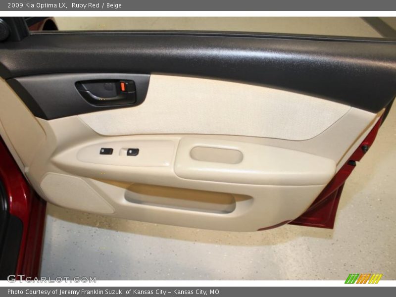 Ruby Red / Beige 2009 Kia Optima LX