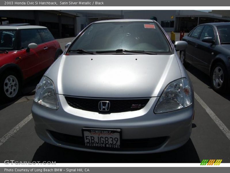 Satin Silver Metallic / Black 2003 Honda Civic Si Hatchback
