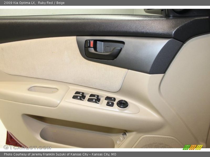 Ruby Red / Beige 2009 Kia Optima LX