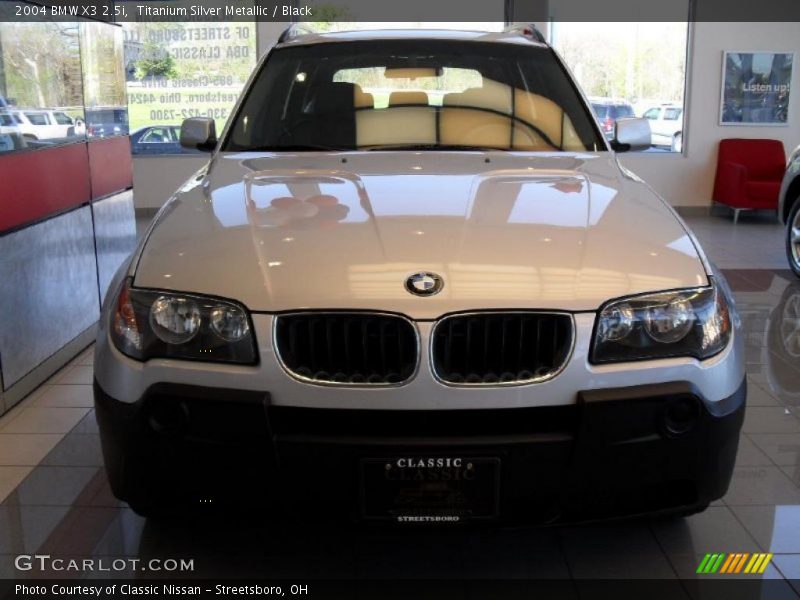 Titanium Silver Metallic / Black 2004 BMW X3 2.5i