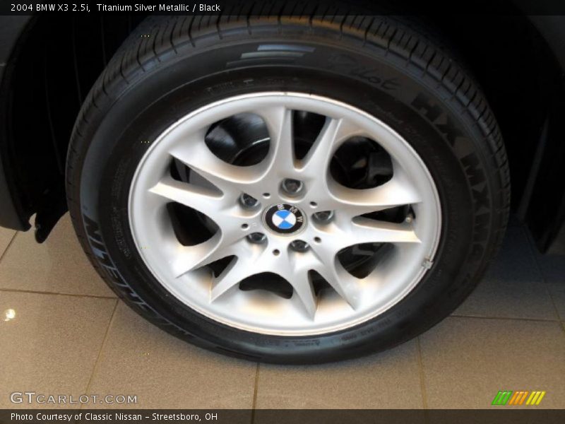 Titanium Silver Metallic / Black 2004 BMW X3 2.5i