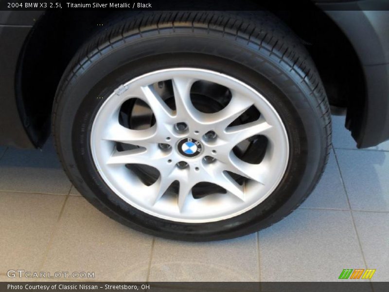 Titanium Silver Metallic / Black 2004 BMW X3 2.5i