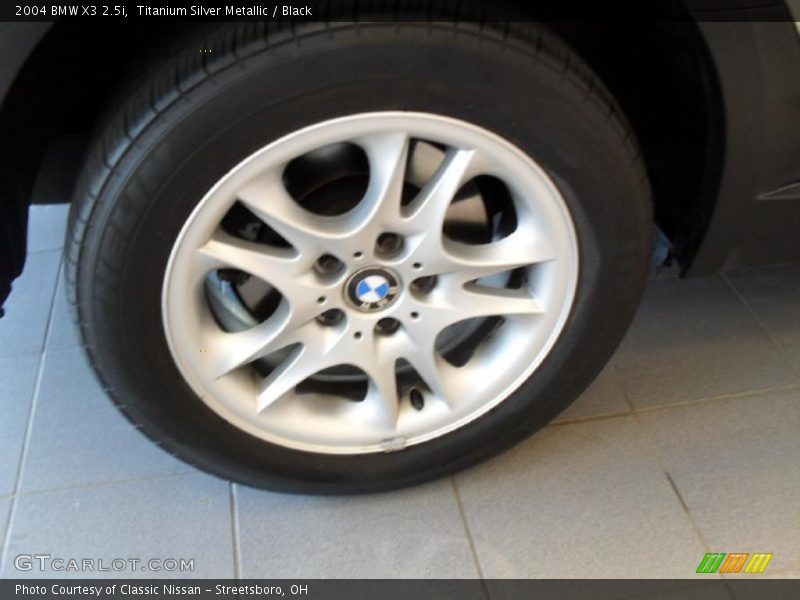 Titanium Silver Metallic / Black 2004 BMW X3 2.5i