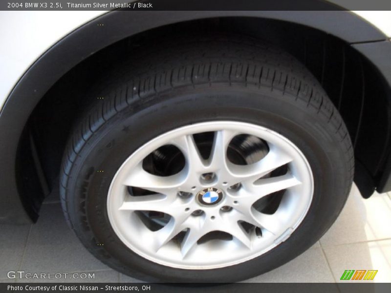 Titanium Silver Metallic / Black 2004 BMW X3 2.5i