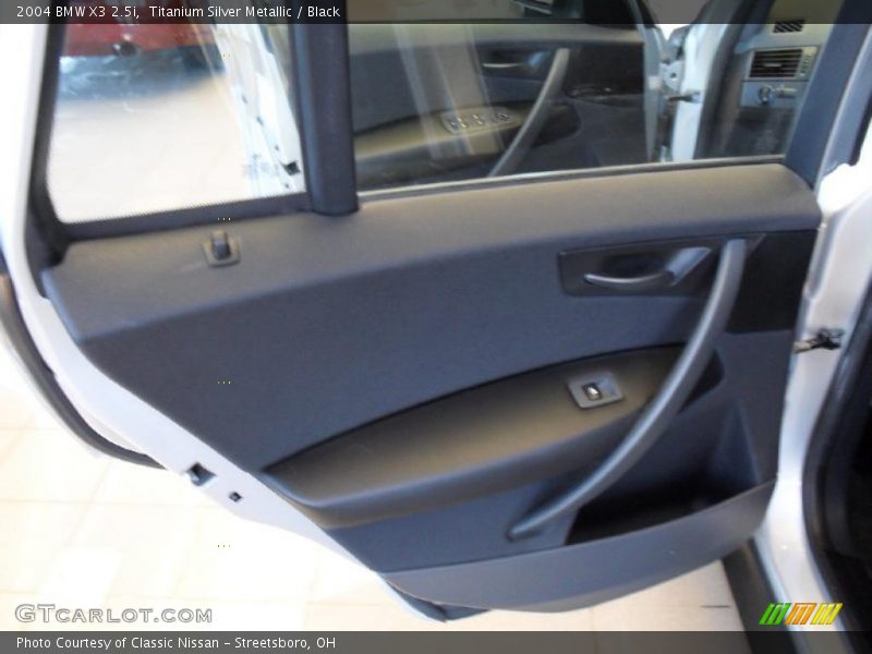 Titanium Silver Metallic / Black 2004 BMW X3 2.5i