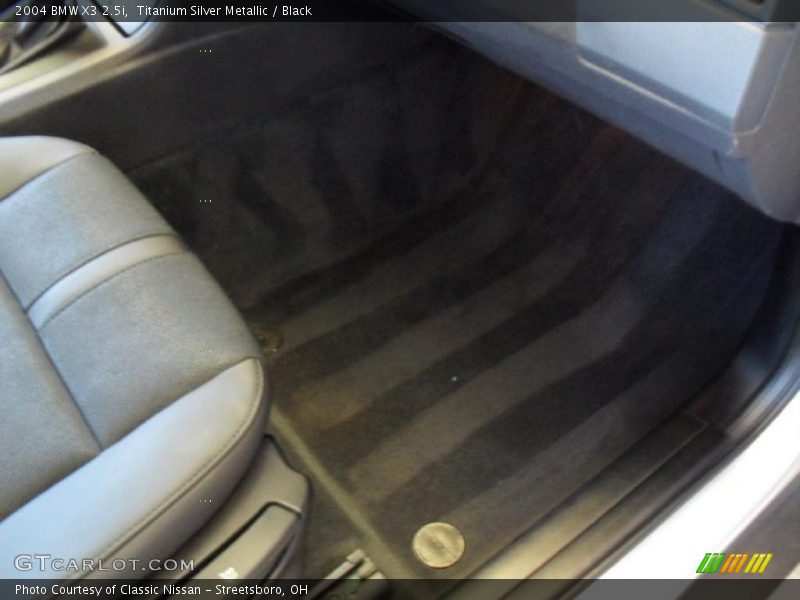 Titanium Silver Metallic / Black 2004 BMW X3 2.5i