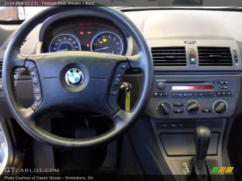 Titanium Silver Metallic / Black 2004 BMW X3 2.5i
