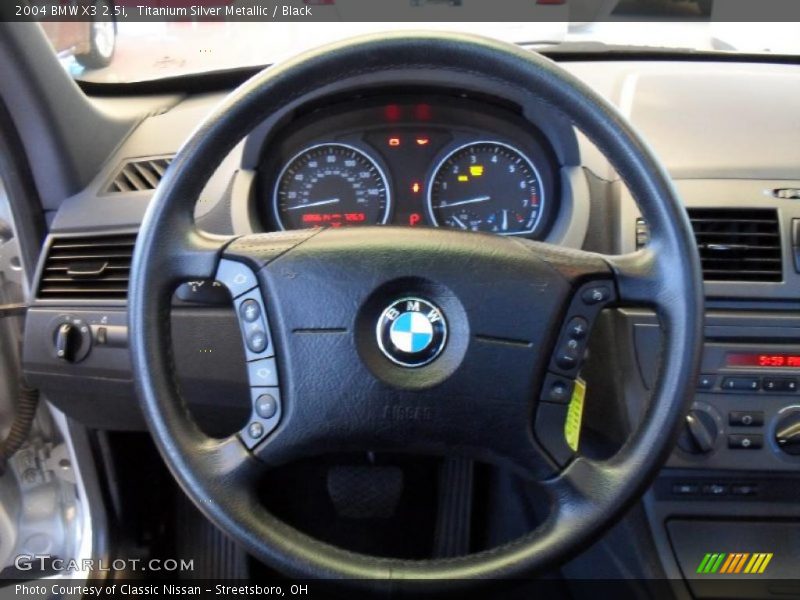 Titanium Silver Metallic / Black 2004 BMW X3 2.5i