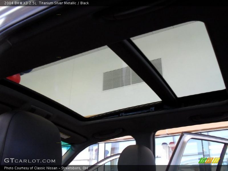Titanium Silver Metallic / Black 2004 BMW X3 2.5i
