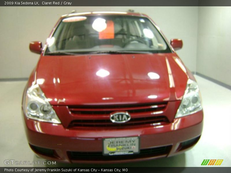 Claret Red / Gray 2009 Kia Sedona LX