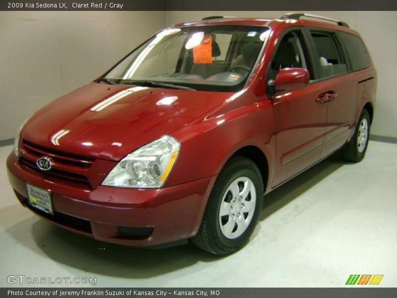 Claret Red / Gray 2009 Kia Sedona LX
