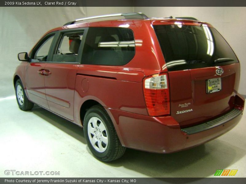 Claret Red / Gray 2009 Kia Sedona LX