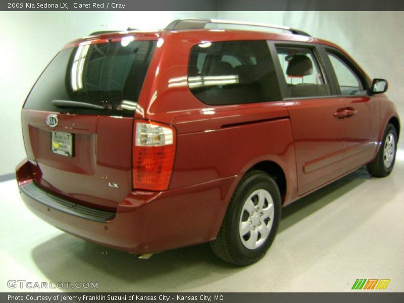 Claret Red / Gray 2009 Kia Sedona LX