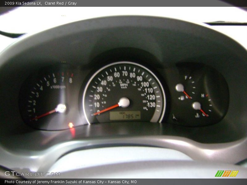 Claret Red / Gray 2009 Kia Sedona LX