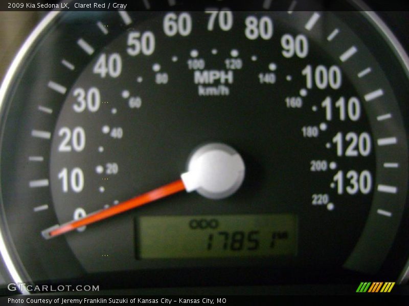Claret Red / Gray 2009 Kia Sedona LX