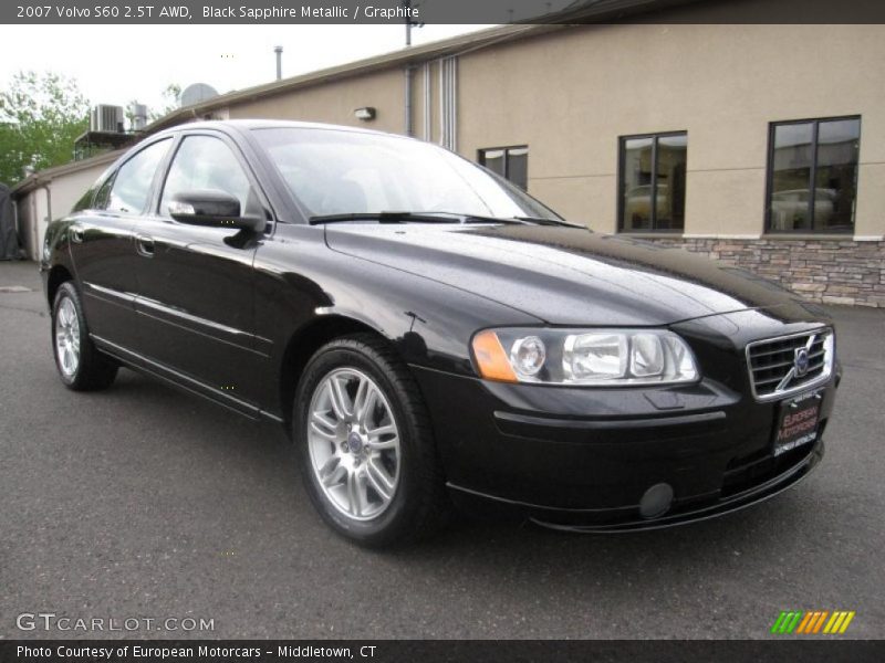 Black Sapphire Metallic / Graphite 2007 Volvo S60 2.5T AWD