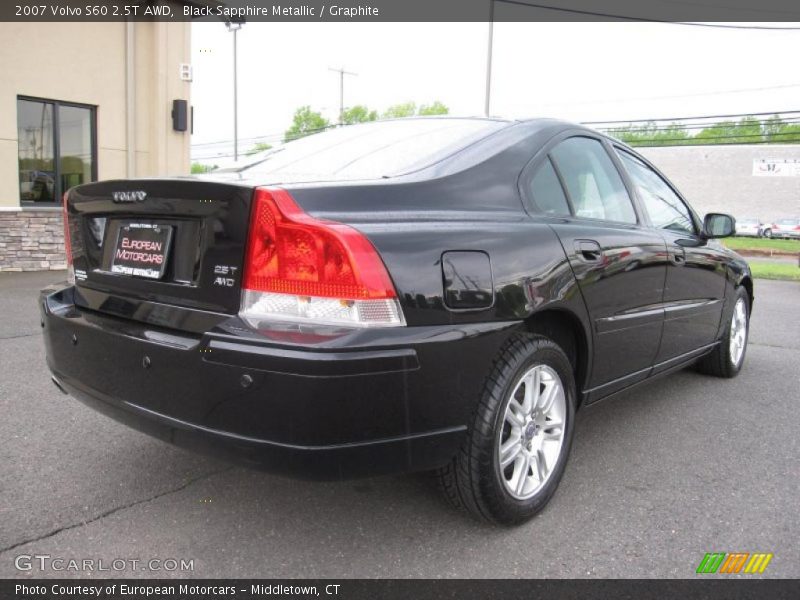 Black Sapphire Metallic / Graphite 2007 Volvo S60 2.5T AWD