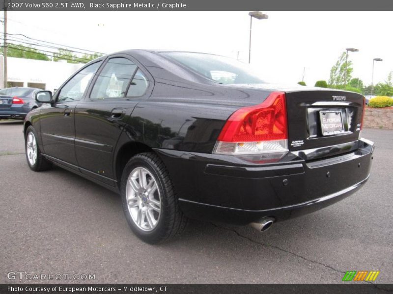 Black Sapphire Metallic / Graphite 2007 Volvo S60 2.5T AWD