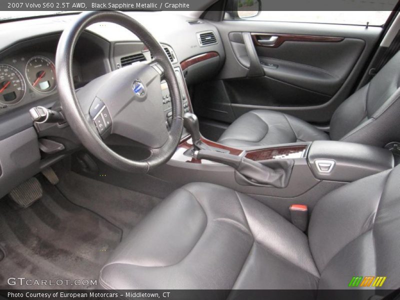 Black Sapphire Metallic / Graphite 2007 Volvo S60 2.5T AWD