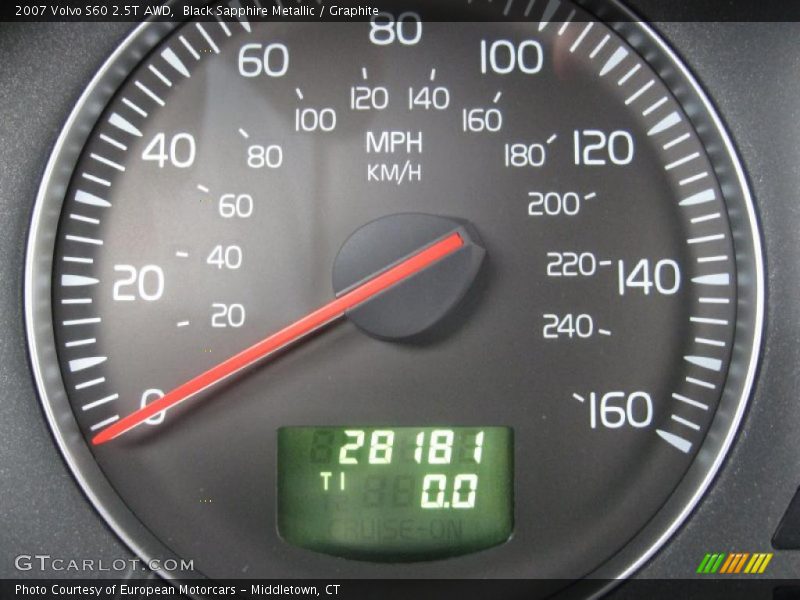 Black Sapphire Metallic / Graphite 2007 Volvo S60 2.5T AWD