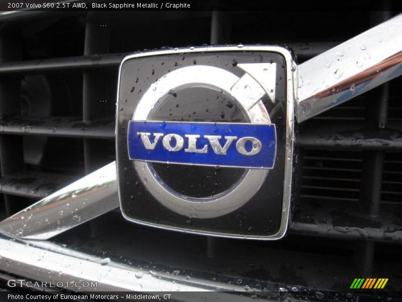 Black Sapphire Metallic / Graphite 2007 Volvo S60 2.5T AWD