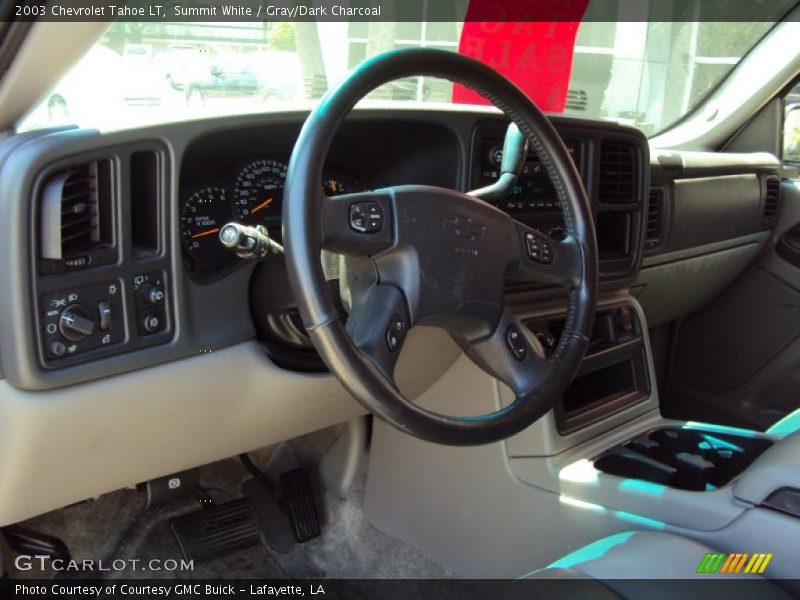 Summit White / Gray/Dark Charcoal 2003 Chevrolet Tahoe LT
