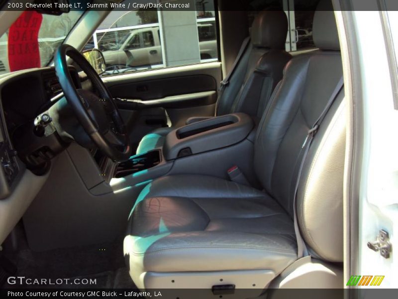Summit White / Gray/Dark Charcoal 2003 Chevrolet Tahoe LT