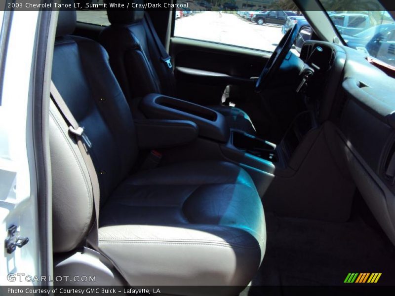 Summit White / Gray/Dark Charcoal 2003 Chevrolet Tahoe LT